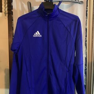 Blue adidas tiro jacket